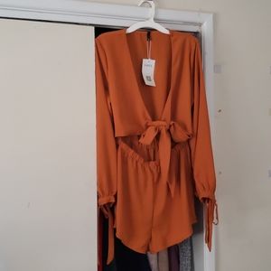 Burnt Orange Jumpersuit
